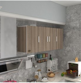 Resim Kenzlife hazır mutfak marina crd 060*150*22 mutfak banyo dolabı kapaklı raflı 