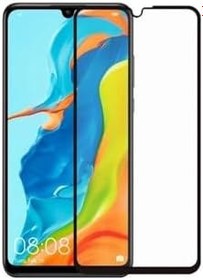 Resim bbtech Huawei P30 Lite 9d Full Cam Kavisli Ekran Koruyucu;Şeffaf 