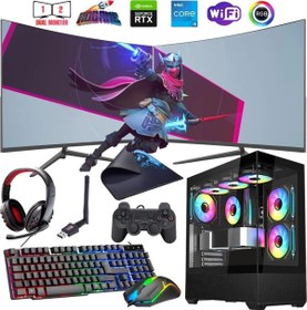 Resim Rogame i5 14400F 16GB DDR4 1TB m2 12GB RTX3060 Çift 24" Monitörlü Oyun Bilgisayarı (Gaming SET) 