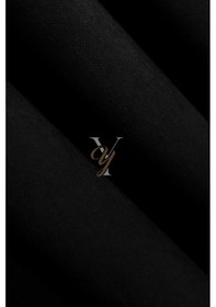 Resim Petek Fon Perde V-1044 Siyah Siyah 