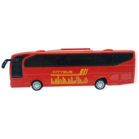 Resim Sürtmeli Tur Otobüsü - 23 cm - Kırmızı 