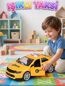 Resim Tıfıl Toys Sesli Işıklı Pilli Ticari Oyuncak Taksi 