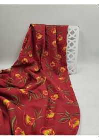 Resim Desenli Viskon Kumaş Çift En 