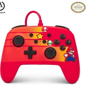 Resim Nintendo Switch Kablolu Oyun Kolu Lisanslı Mario Speedster Powera OLED Switch 2 