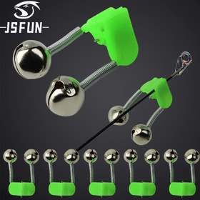 Resim JSFUN 5 adet/Çanta Balıkçılık Çanları Deniz Çubukları ve Çubuklar İndüksiyon Alarmı için, Pil Olmadan 