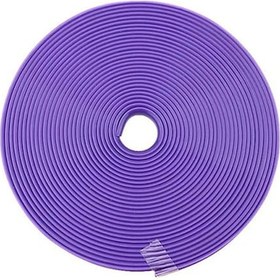 Resim Yuntech01 Araba Jant Koruyucu Şerit, 8 Metre Mor, Tpe Malzeme, Çarpma Ve Çizik Koruması, Renkli Dıy Dekorasyon 