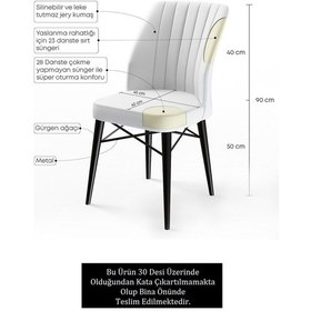 Resim Canisa Concept Flex Serisi 6 Adet Bordo Renk /gürgen Ayaklı 1.sınıf Sandalye / Ceviz Gürgen Ayaklı Bordo 