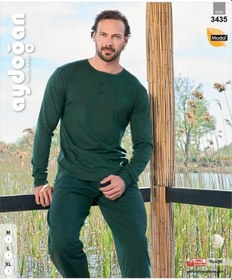Resim Aydoğan Erkek Modal Uzun Kollu Pijama Takımı 3435 - 001 