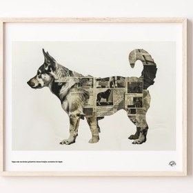 Resim Kolaj Köpek I, Poster 