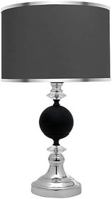 Resim MİNİMAL E-TİCARET & BİLGİ TEKNOLOJİLERİ Omega Silver Black Contrast Abajur 