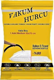 Resim Vakum Hurcu Valiz Boy Medium 50x70 Cm Vakumlu Hurç - Vakumlu Poşet - 