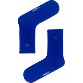 Resim Carnaval Socks Üzüm Nakışlı Saks Renkli Spor Çorap 