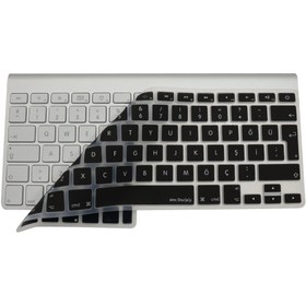 Resim Mcstorey Apple Magic Keyboard-1 A1314 ile Uyumlu Klavye Koruyucu Türkçe Baskı Silikon Kılıf 