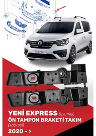 Resim Yeni Express Ön Tampon Ayak Braketi Takım- 622224650r, 622231730r 