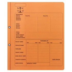 Resim Ful Color 05268 Lüks Avukat Büro Dosyası Karton A4 50 Adet - Turuncu 