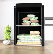 Resim Senmasy Yorgan Hurcu Bez Dolap Siyah 