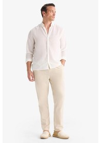Resim Defacto Jogger Fit Dar Paça Pamuklu Pantolon Z6475az25aubg766 Bej 