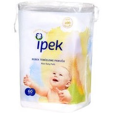 Resim İpek Hidrofil Maxi Bebek Temizleme Pamuk Pedi 60 Adet 