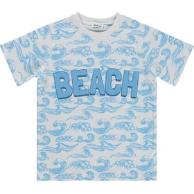 Resim Civil Boys Beach Baskılı 10-13 Yaş Tişört - Kırık Beyaz - Kırık Beyaz / 10-11 Yaş 