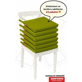 Resim Xpermate 6'lı Sandalye Minderi Su İtici Kumaş 40 x 40 CM Turkuaz 
