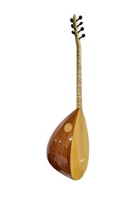 Resim Kısa Sap Bağlama Masif Maun Ağacı Profesynel Çift Kafes 