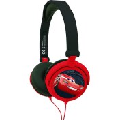 Resim Gfc Life Store Pixar Arabalar Flash Mcqueen Stereo Kulaklık, Sınırlı Ses Gücü, Katlanabilir ve Ayarlanabilir, Kırmızı/siyah, HP010DC 