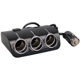 Resim Olesson 1506 12-24v Çift Usb Girişli 120w 80 Cm Kablolu 3'lü Araç Çakmak Çoklayıcı 