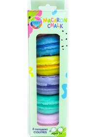 Resim 6 Lı Renkli Yumuşak Macaron Tebeşir Seti 