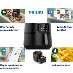 Resim 5000 Serisi Xxl Bağlantılı Fritöz Siyah, Sağlıklı ve Hızlı Pişirme Keyfi 