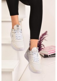Resim Unisex Spor Ayakkabı Sneaker Beyaz 