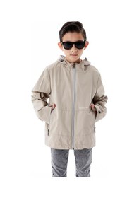 Resim Benitto Kids Erkek Çocuk Kapüşonlu Mevsimlik Yağmurluk 51366 Bej 