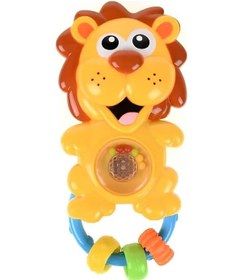 Resim Babycim Neşeli Sesli Pilli Aslan Çıngırak Çok Renkli 
