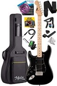 Resim Midex RPH-31BK Solak Elektro Gitar Seti Maple Klavye Strat Kasa SSS Manyetik 