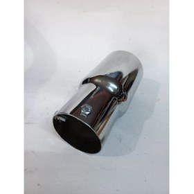 Resim Antipas Iç Kaplamalı Rüzgar Sesli 6 cm Nikelaj Tekli Egzoz Eksoz Ucu 