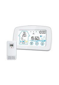Resim Kablosuz Dijital Hava İstasyonu - İç/dış Sıcaklık Ve Nem Ölçer - 60m Menzil - Abs Malzeme 
