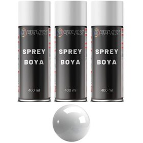 Resim 3 Adet Ral 7035 Açık Gri Sprey Boya 400 Ml. 