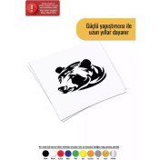 Resim Üzgün Ayı - Araç, Oto, Laptop, Duvar Uyumlu Sticker 30*27 cm 