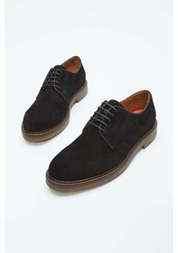 Resim Tamer Tanca Erkek Hakiki Deri Siyah Süet Casual Ayakkabı 183 27456 Erk Ayk Sk23/24 Sıyah Suet Siyah 