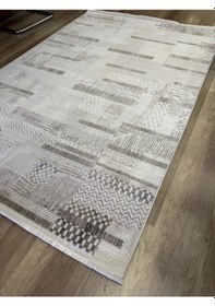 Resim Hoom Rugs Marsilya Hl431 Cream Brown Modern Salon Halısı Krem 