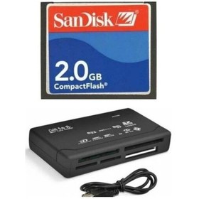 Resim .sandisk 2 Gb Compact Flash Hafıza Kartı - Usb 2.0 Cf Kart Okuyucu 