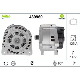 Resim Valeo ALTERNATOR 14V 125 A K9K LB1W CLIO II SYMBOL KANGOO LOGAN TWINGOO - 439960 