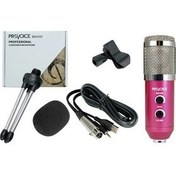 Resim BM-300 Usb Girişli Condenser Stüdyo Mikrofonu (Pembe) 