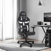 Resim adore mobilya Adore Gaming Apollo Profesyonel Oyuncu ve Yönetici Koltuğu-Siyah-Beyaz 42X124-131,5X64 cm 