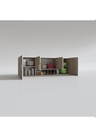 Resim Kenzlife hazır mutfak packey crd 060*180*32 mutfak banyo dolabı kapaklı raflı 