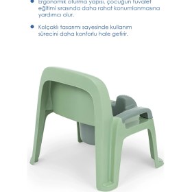 Resim Babyjem Afacan Lazımlık Soft Yeşil Ergonomik Tasarım ve Kolay Temizlik Özellikli 