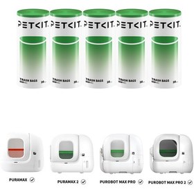 Resim Petkit Max, Max 2, Max Pro Ve Max Pro 2 Modelleri İçin Dayanıklı Çöp Torbası 5 Li 