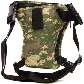 Resim Lederax Motorcu Çok Cepli Bacak Çantası LD338 - Siyah 