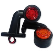 Resim Ahmet Otomotiv 2 Adet Ultra Mini Eğri Takoz 12 Ledli Boynuz Takım N11.10 