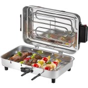 Resim Mega Boy Elektrikli Izgara Mangal Barbekü 1100W 40X11X25CM 