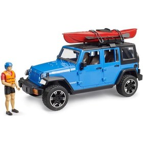 Resim Bruder Jeep Wrangler U. Rubicon, Kano Ve Sürücü Renkli 